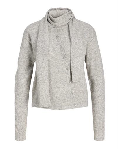 JJXX - JXJane Scarf Cardigan - Medium Grey Melange